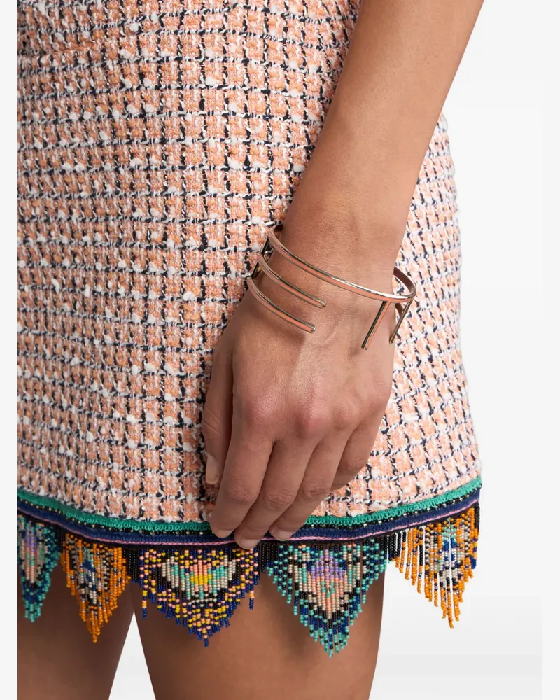 Etro logo-plaque bracelet - Silber Silber