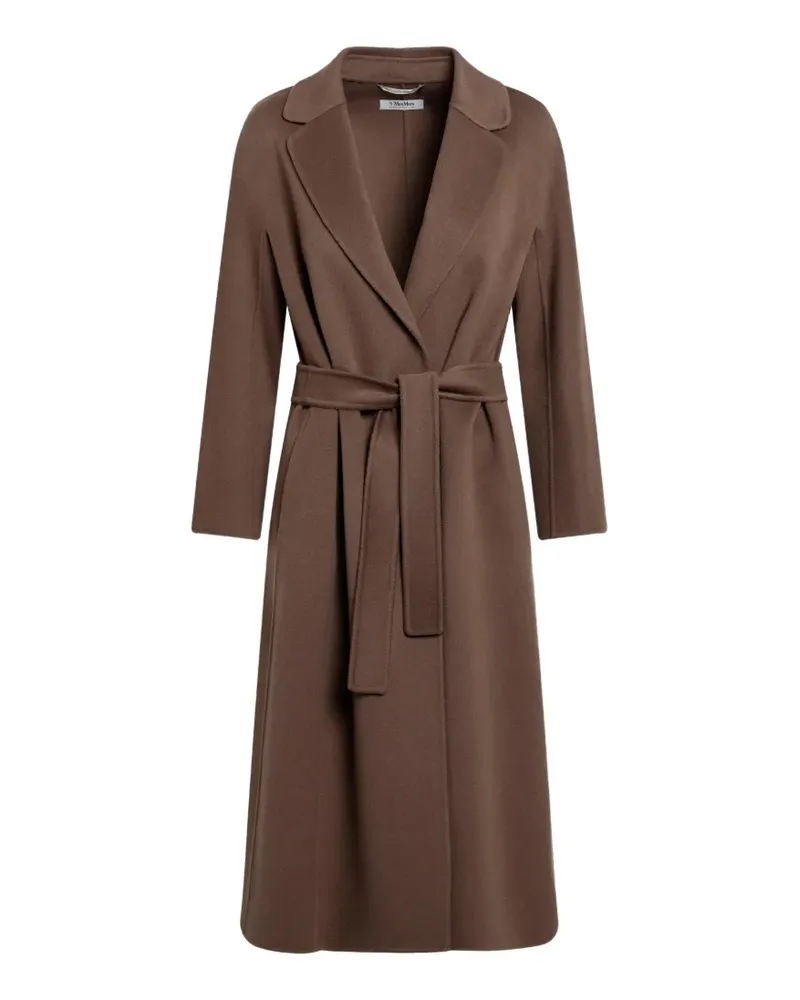 Max Mara Wickelmantel mit Gürtel - Braun Braun