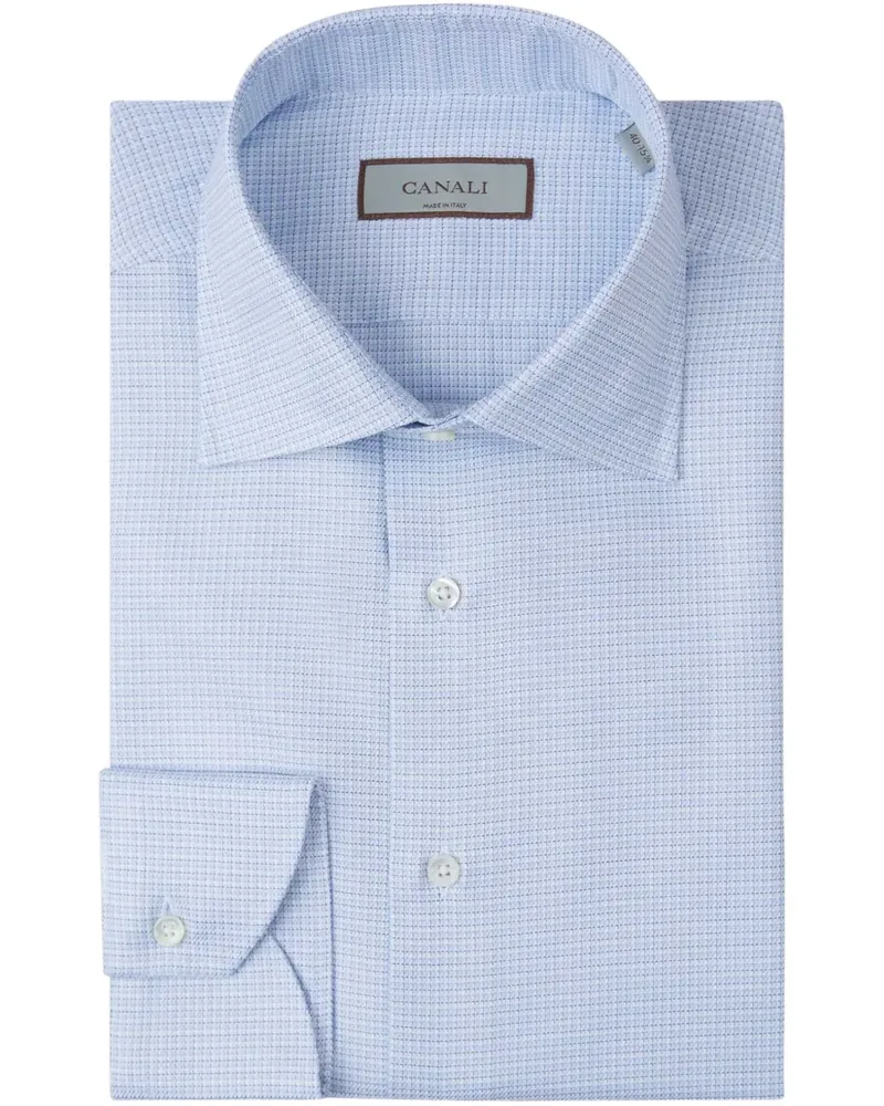 Canali Klassisches Hemd - Blau Blau