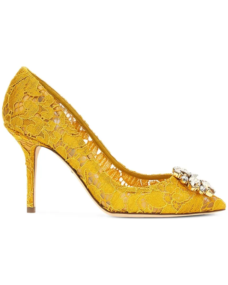 Dolce & Gabbana Pumps mit Verzierungen - Gelb Gelb