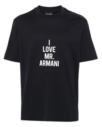 Emporio Armani I Love Mr Armani T-Shirt Blau