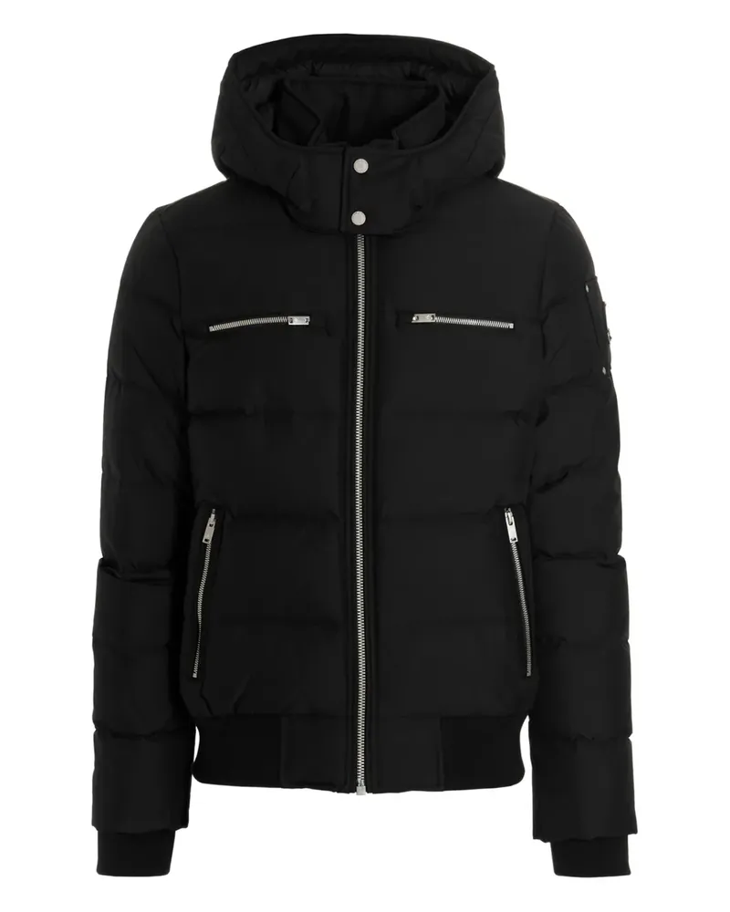 Moose Knuckles removable-hood cloud down jacket - Schwarz Schwarz