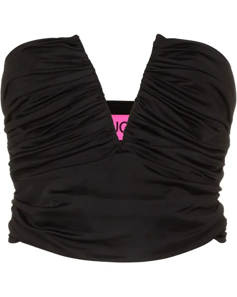 GAUGE81 Gerafftes Sesis Top - Schwarz Schwarz