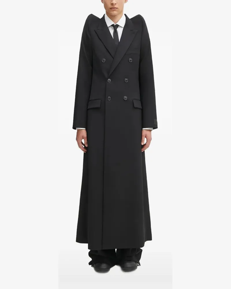 VETEMENTS Doppelreihiger Mantel - Schwarz Schwarz