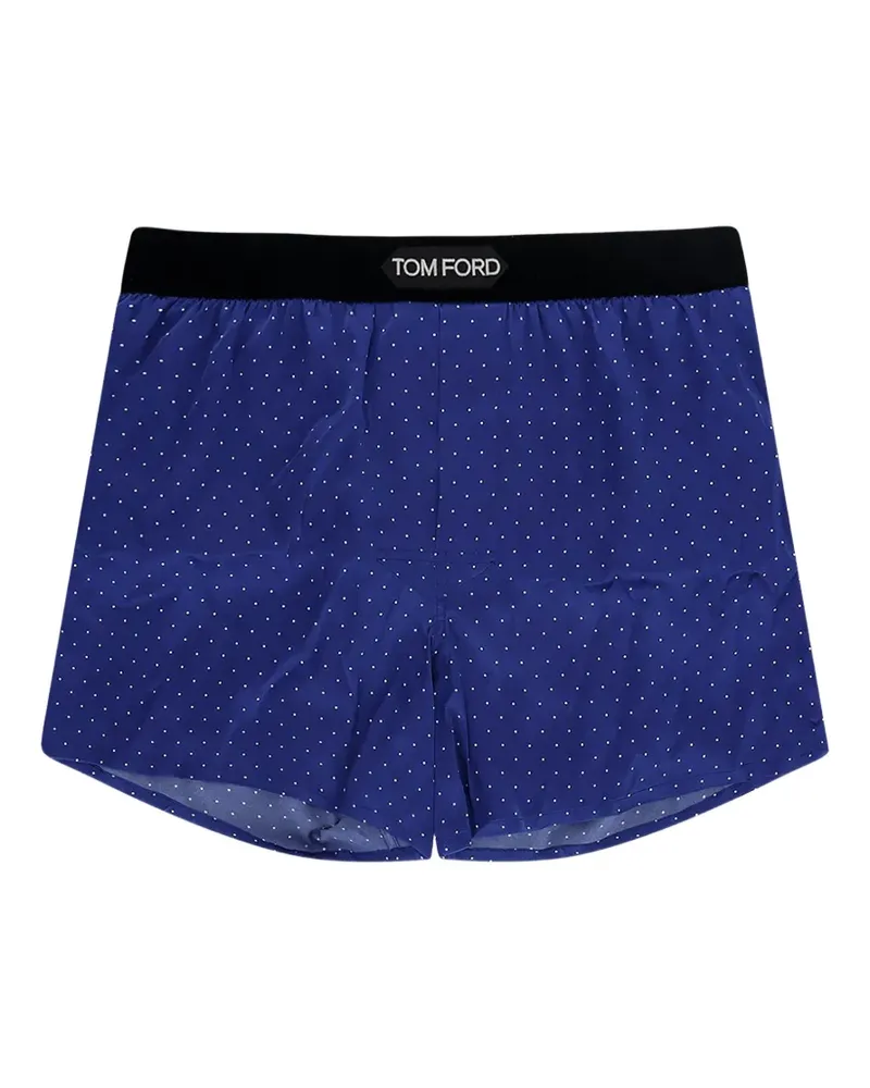 Tom Ford polka-dot waistband boxer briefs - Blau Blau