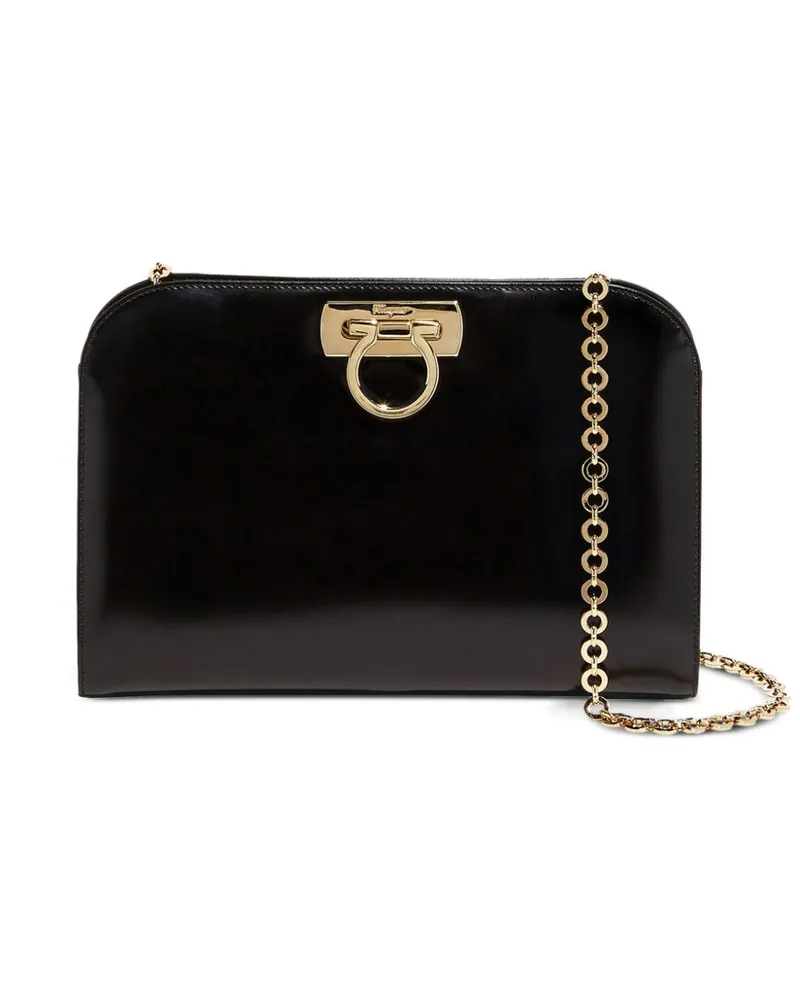 Ferragamo Diana Clutch - Schwarz Schwarz