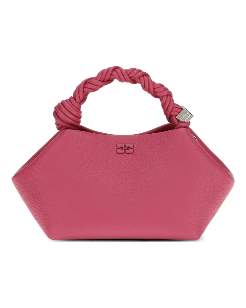 Ganni small Bou grained shoulder bag - Rosa Rosa