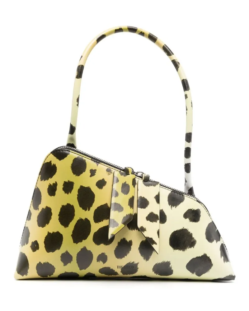 ATTICO Schultertasche mit Giraffen-Print Gelb