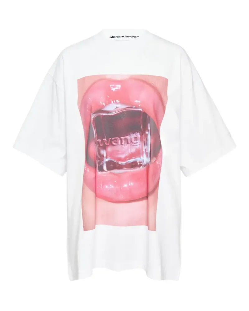 Alexander Wang graphic-print T-shirt - Weiß Weiß
