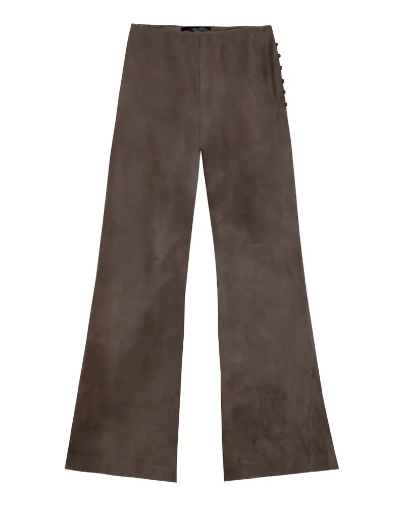 Cortana Poline side-button palazzo pants - Violett Violett