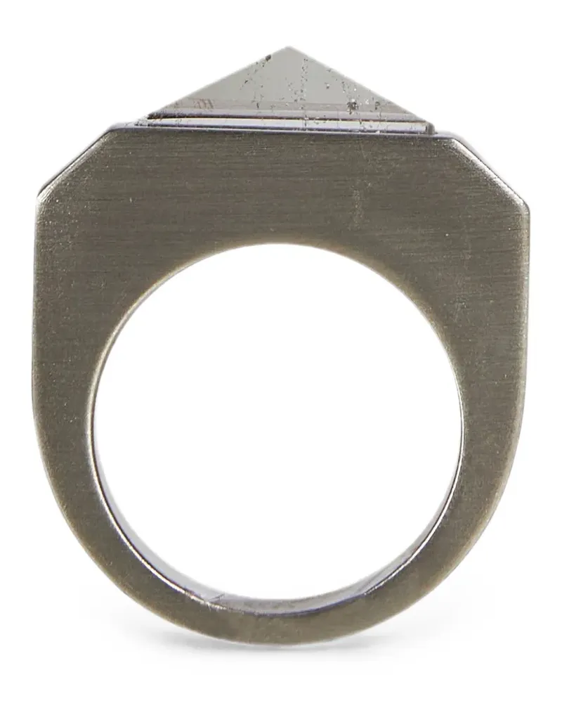 Rick Owens Hollywood Pyramid Ring - Silber Silber