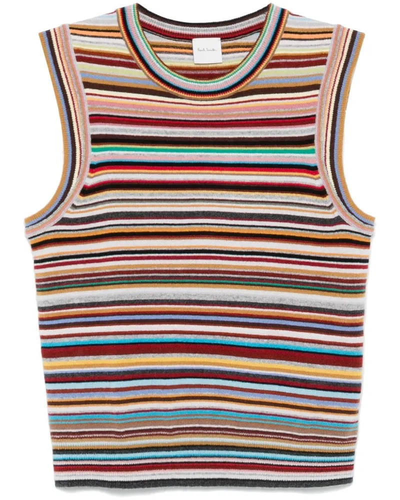 Paul Smith Signature Stripe Weste - Rot Rot