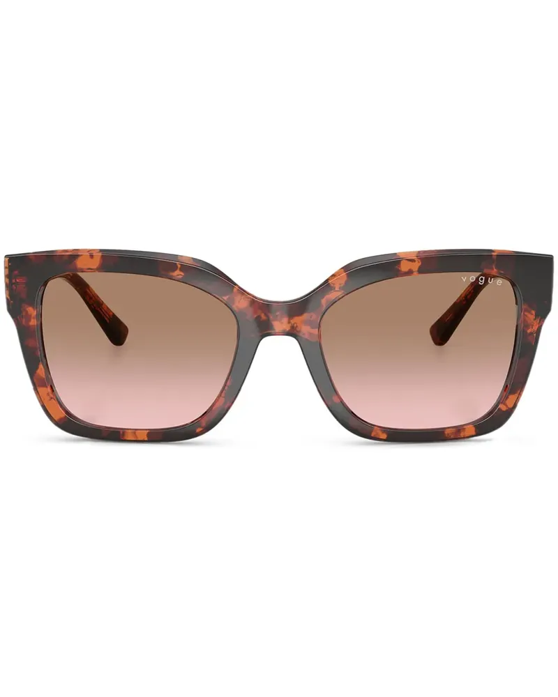 Vogue Sonnenbrille mit eckigem Gestell - Rot Rot