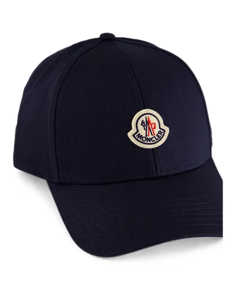 Moncler Baseballkappe mit Logo-Patch - Blau Blau