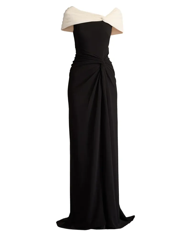 Tadashi Shoji Asymmetrisches Kleid - Schwarz Schwarz