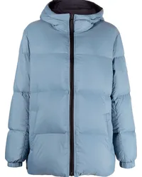 Yves Salomon Daunenjacke mit Kapuze Blau