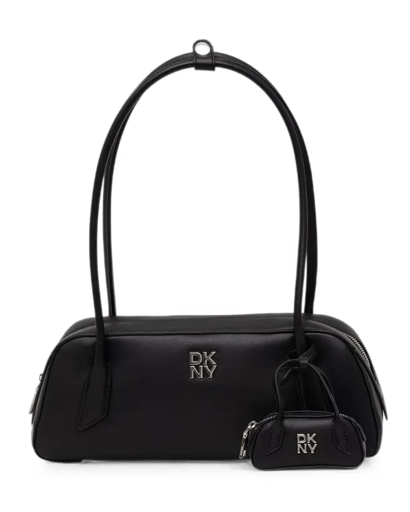 DKNY Tiana logo-plaque tote bag - Schwarz Schwarz