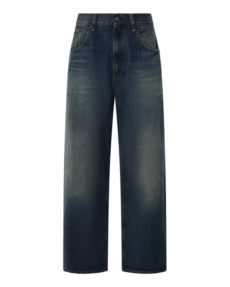 Sunflower washed straight-leg jeans - Blau Blau