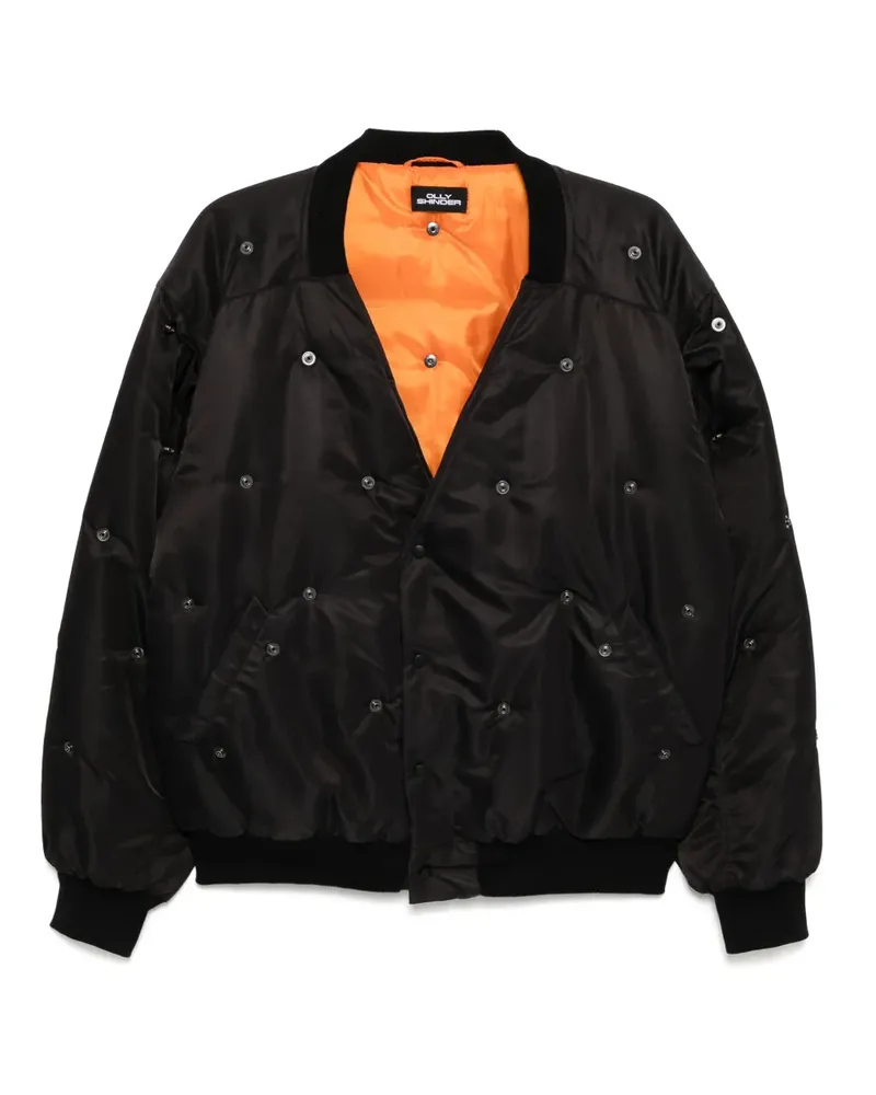 Olly Shinder Klassische Bomberjacke - Schwarz Schwarz