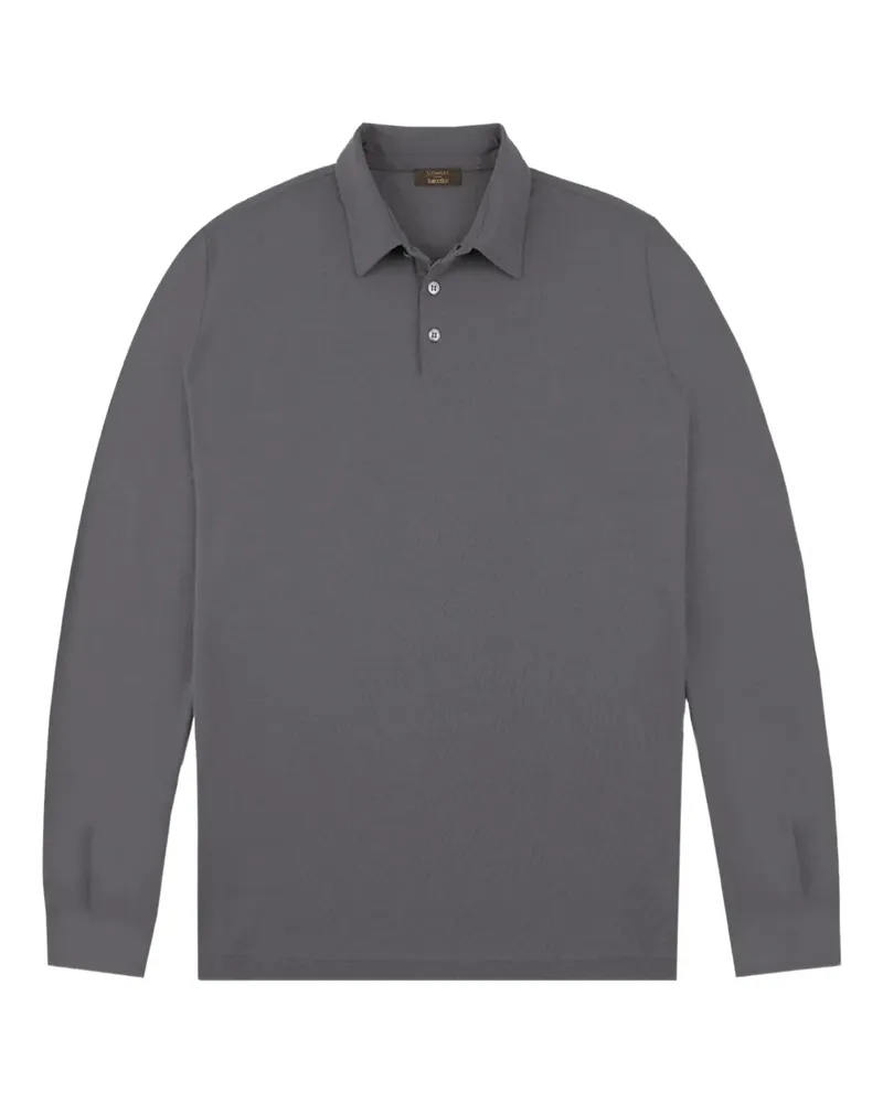 Slowear Poloshirt mit Knopfverschluss - Grau Grau