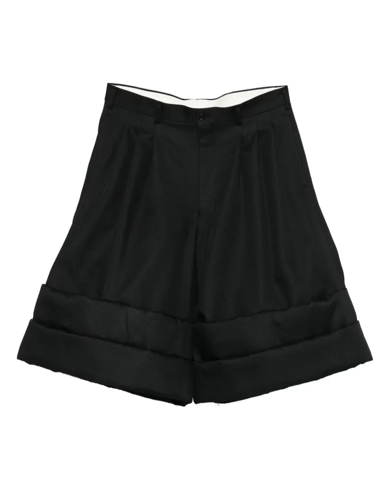 Comme des Garçons Shorts mit Bundfalten - Schwarz Schwarz