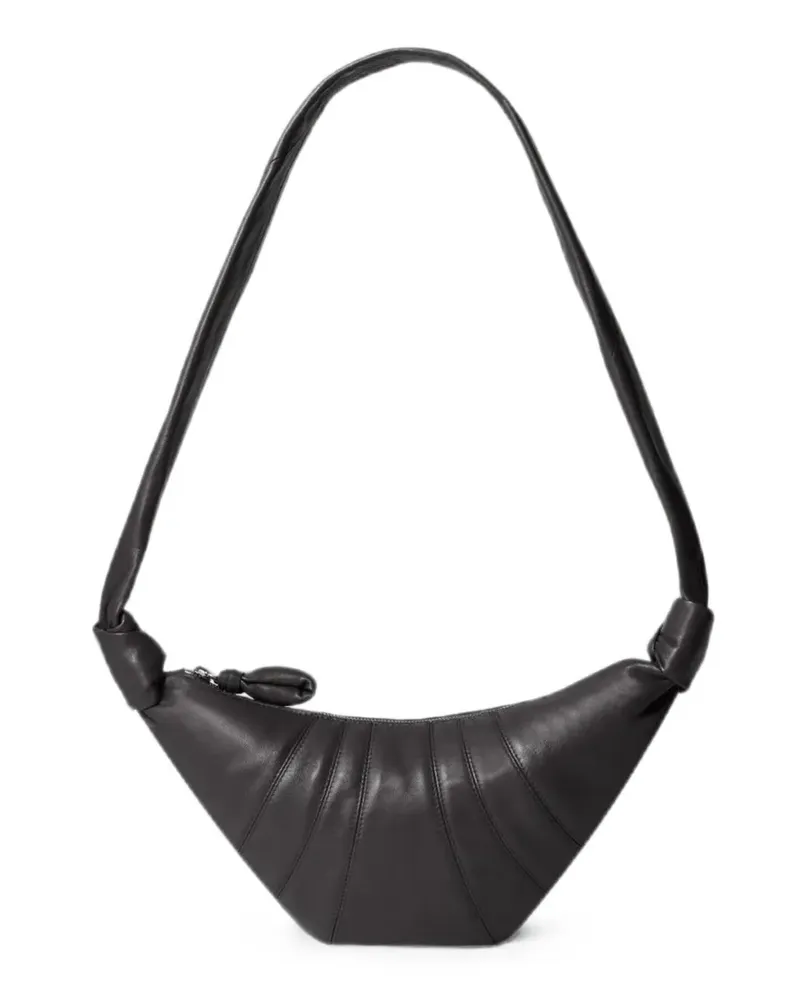 Christophe Lemaire Kleine Croissant Tasche aus weichem Nappaleder - Braun Braun