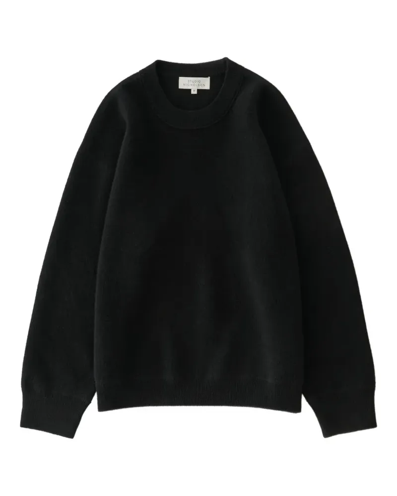 Studio Nicholson Moray Pullover mit rundem Ausschnitt - Schwarz Schwarz