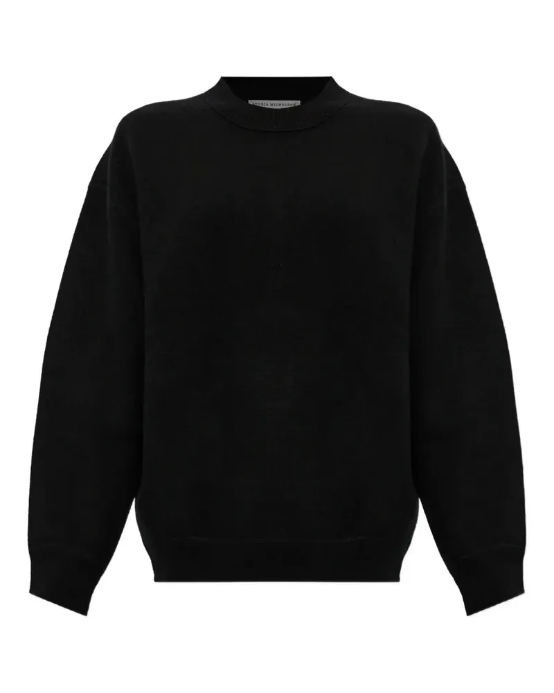 Studio Nicholson Moray Pullover mit rundem Ausschnitt - Schwarz Schwarz