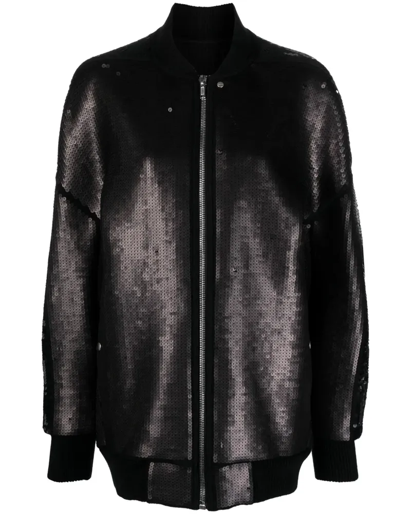 Rick Owens Bomberjacke mit Pailletten - Schwarz Schwarz