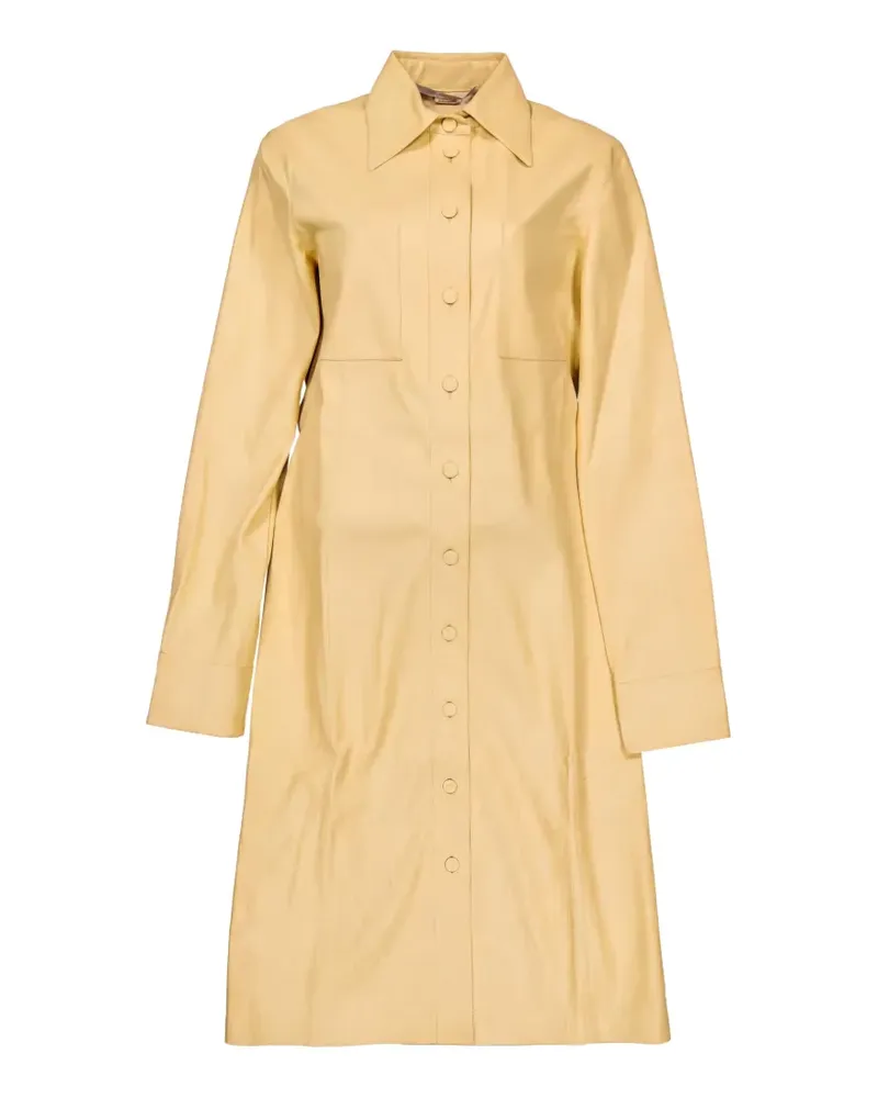 Stella McCartney Alter Mat Midikleid mit Knopfleiste - Nude Nude