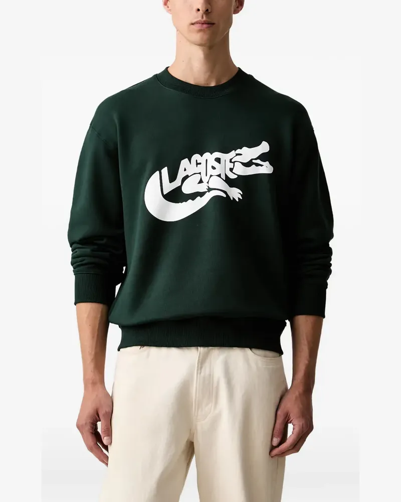 Lacoste logo-print sweatshirt - Grün Grün