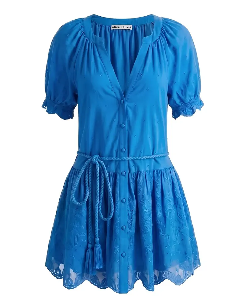 Alice + Olivia Thalia Minikleid - Blau Blau