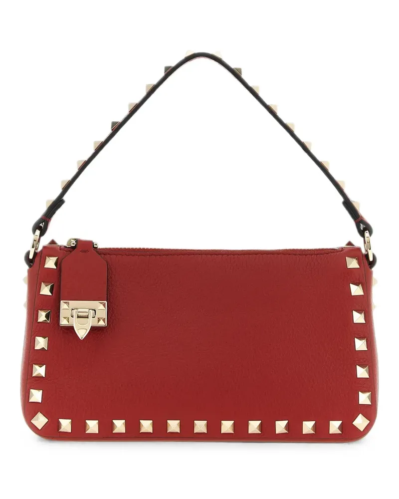 Valentino Garavani small Rockstud grainy calfskin crossbody bag - Rot Rot