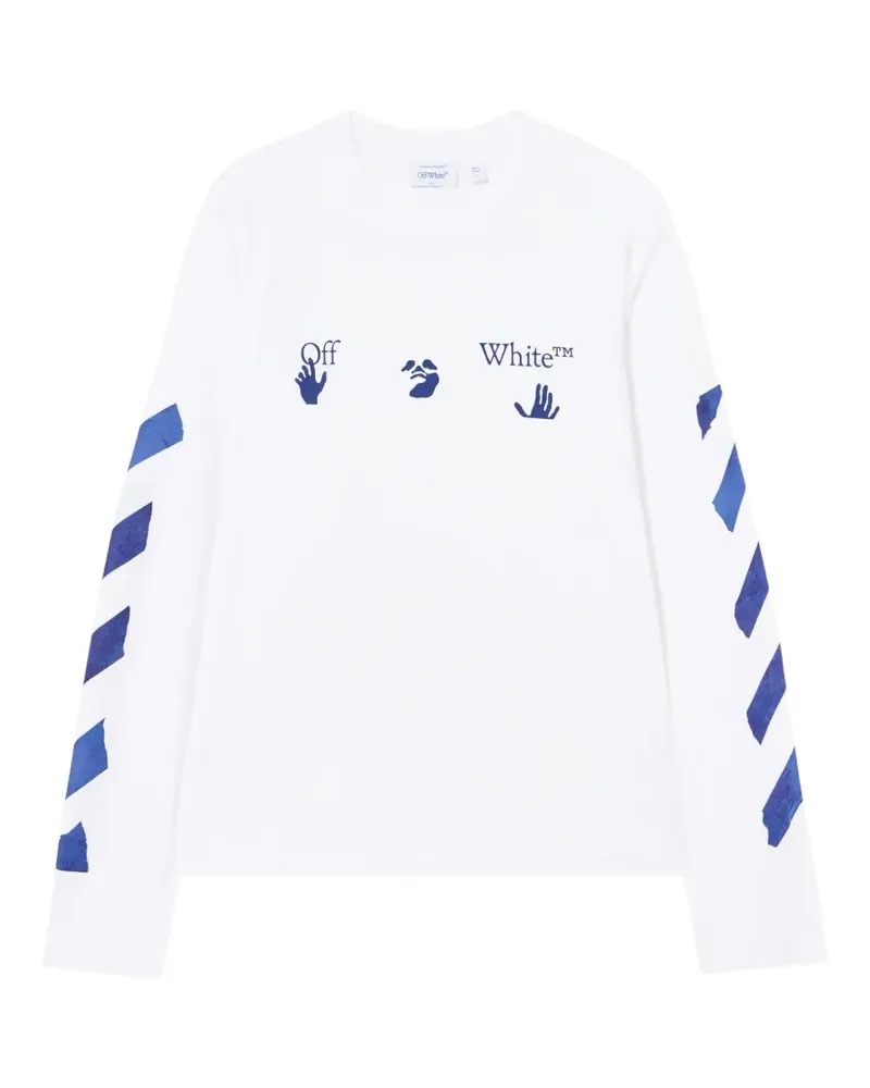 OFF-WHITE T-Shirt mit Logo-Print - Weiß Weiß