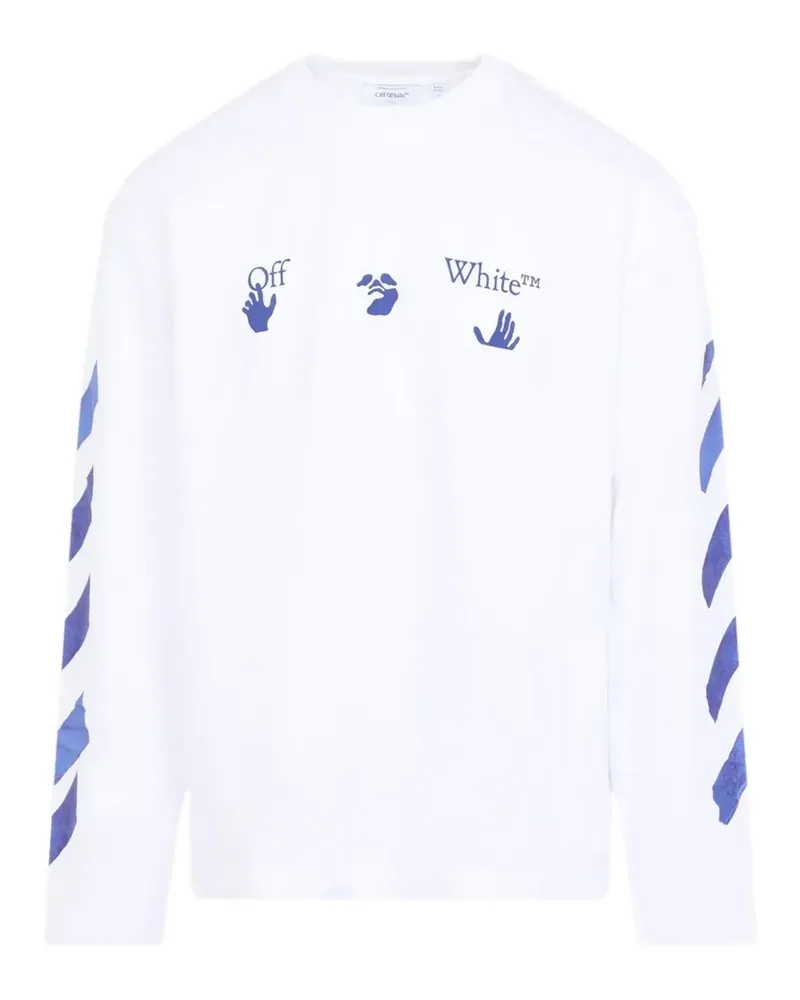 OFF-WHITE T-Shirt mit Logo-Print - Weiß Weiß