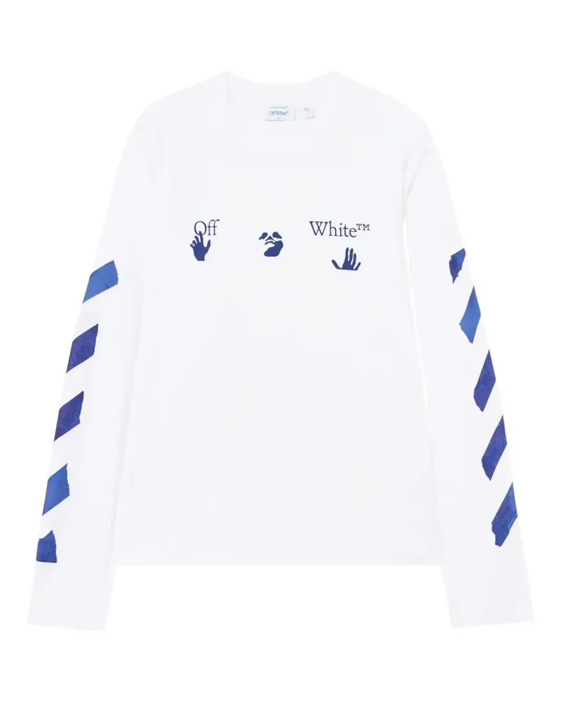 OFF-WHITE T-Shirt mit Logo-Print - Weiß Weiß