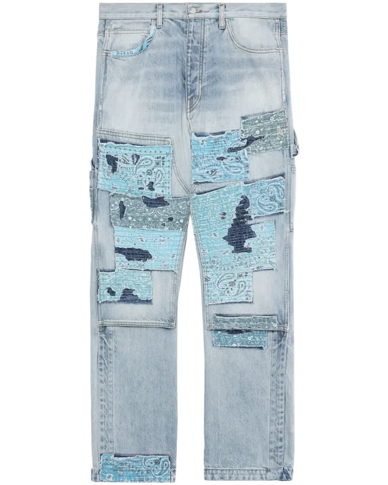 Amiri Jeans mit Patchwork-Detail - Blau Blau
