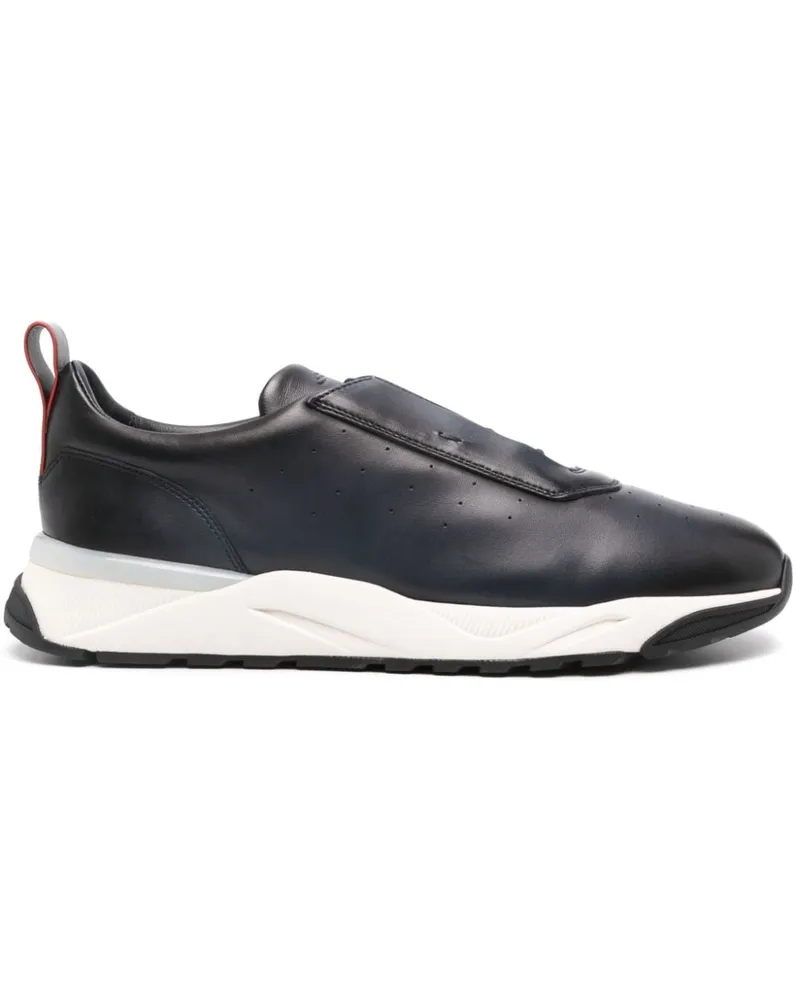Santoni Sneakers aus Leder - Blau Blau