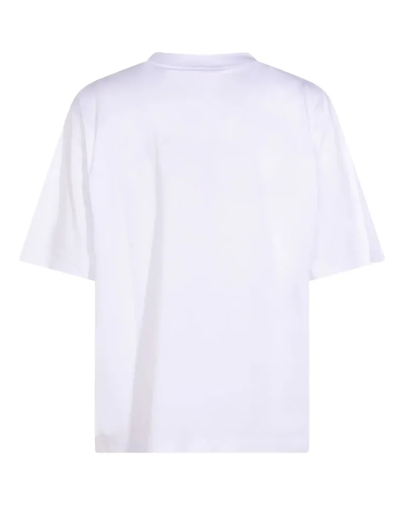 Marni T-Shirt mit Logo - Weiß Weiß