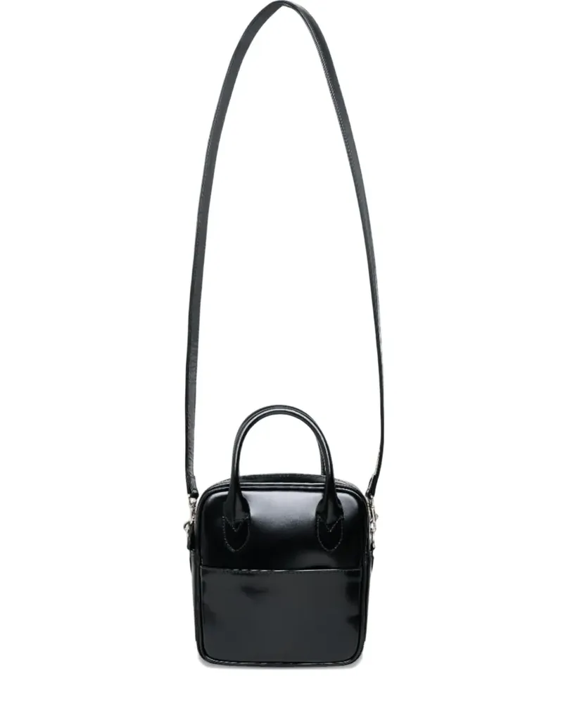Comme des Garçons mini leather tote bag - Schwarz Schwarz