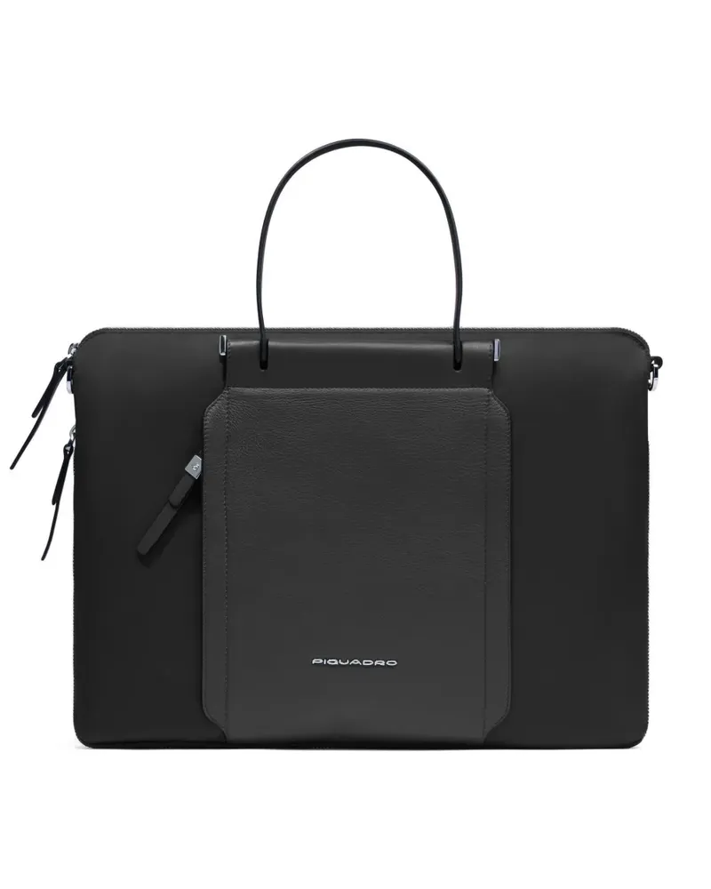 Piquadro Circle slim laptop bag - Schwarz Schwarz