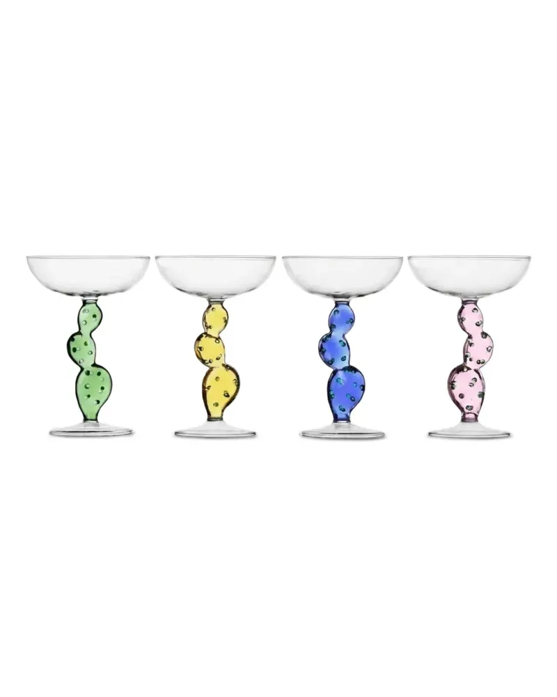 Ichendorf Milano Desert Plants Champagnerschalen (4er-Set) - Mehrfarbig Mehrfarbig