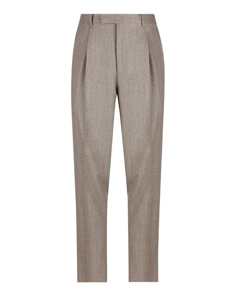 Ermenegildo Zegna Klassische Bundfaltenhose - Nude Nude