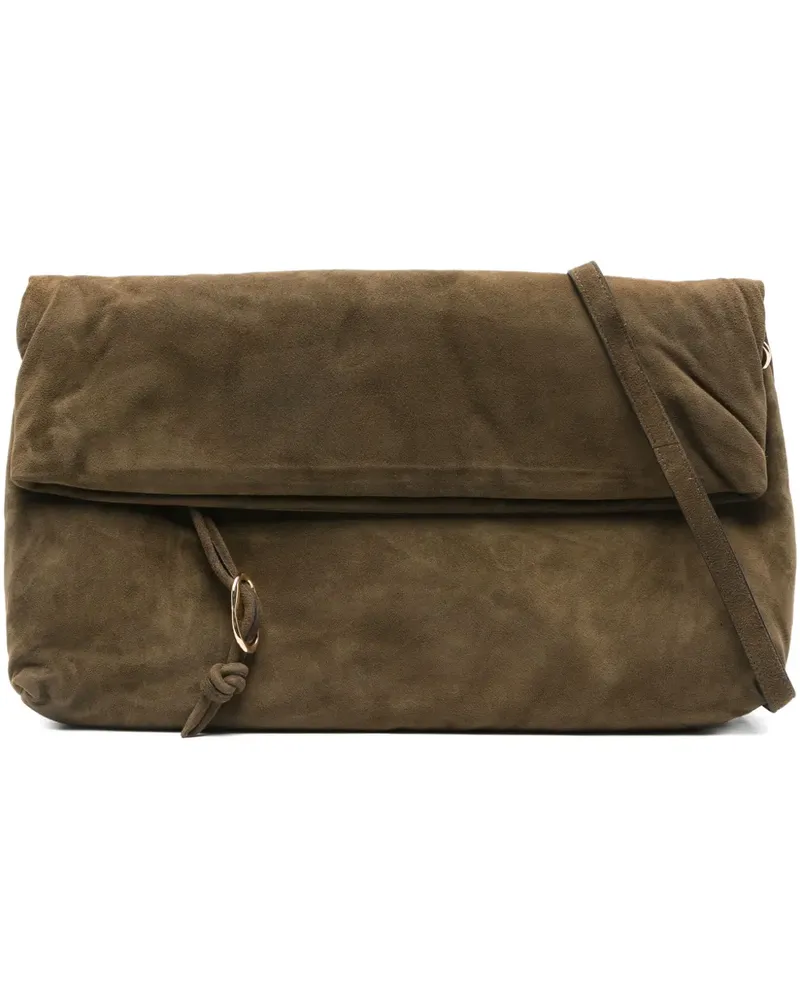 TELA flap ring crossbody bag - Grün Grün