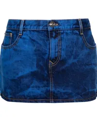 Vivienne Westwood Minirock mit Batikmuster Blau