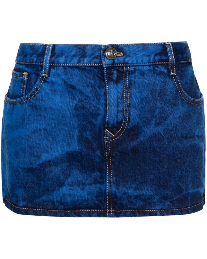 Vivienne Westwood Minirock mit Batikmuster - Blau Blau