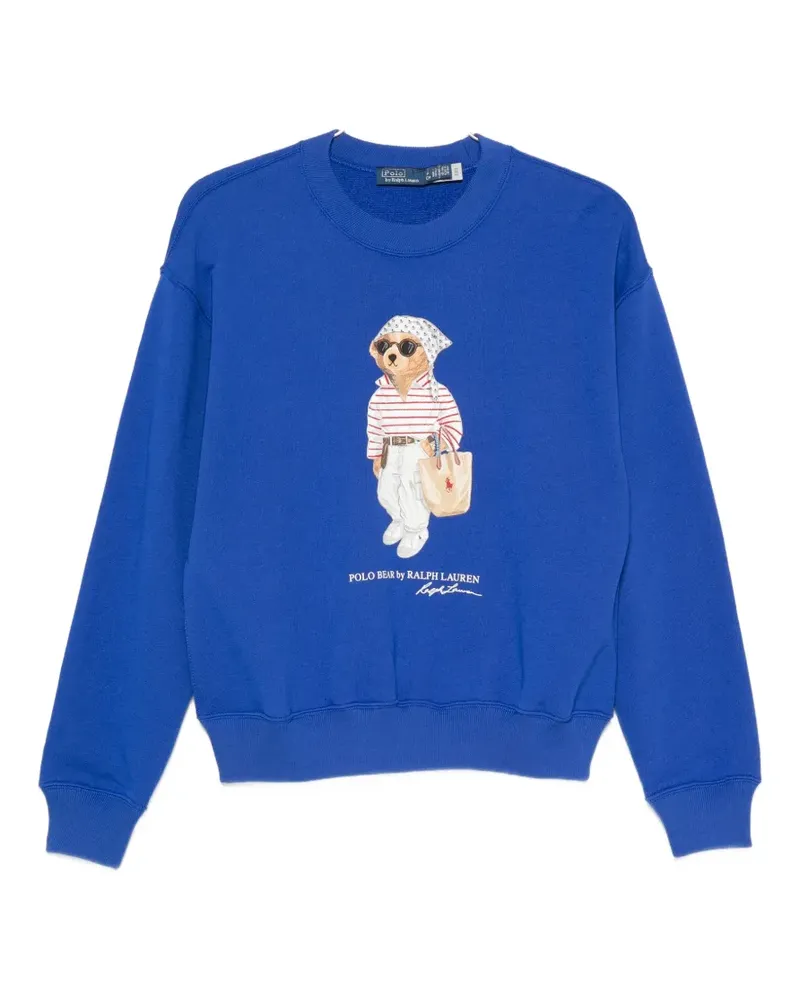 Ralph Lauren bear-print sweatshirt - Blau Blau