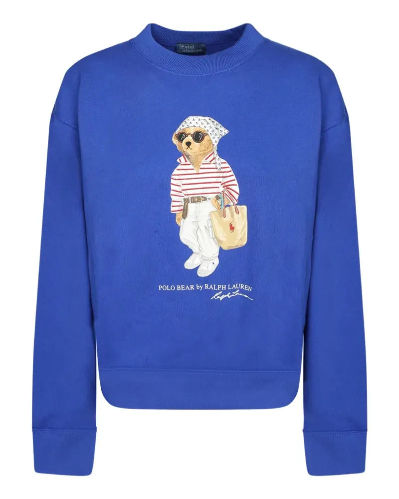 Ralph Lauren Polo Bear Pullover mit grafischem Print - Blau Blau