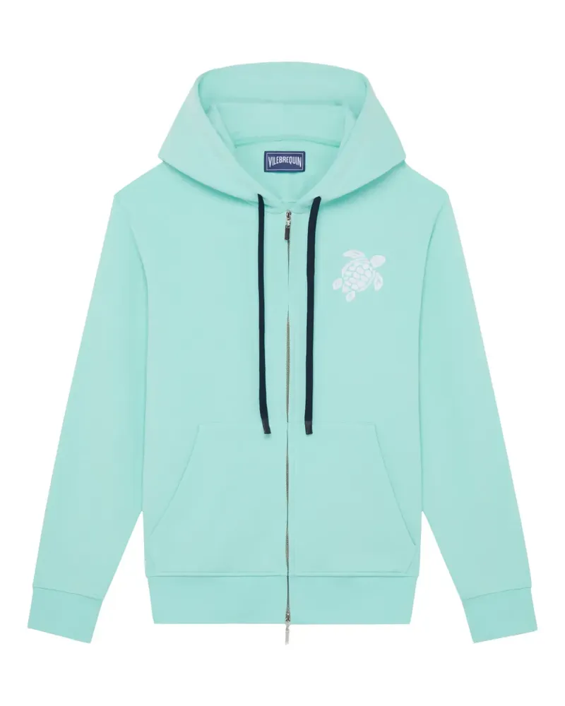 Vilebrequin logo-embroidered hoodie - Grün Grün
