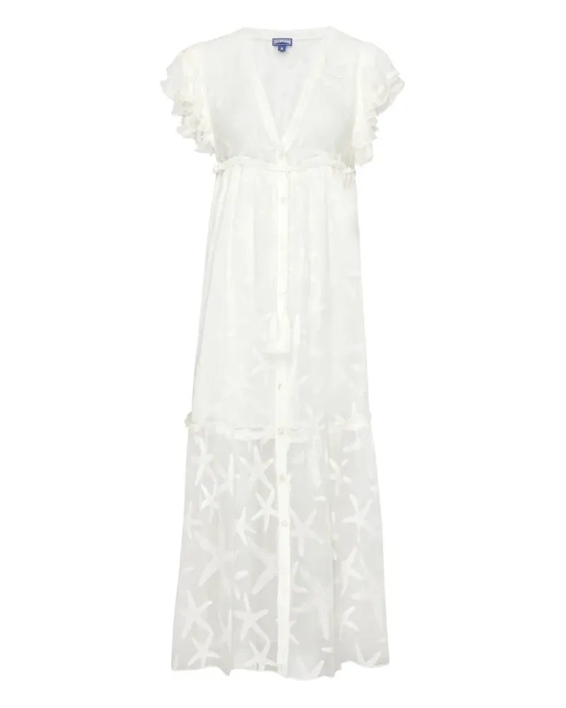 Vilebrequin Midikleid aus Seide - Weiß Weiß